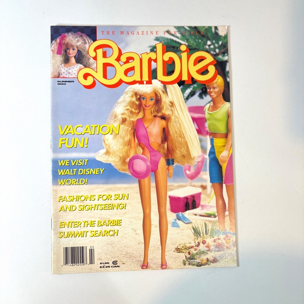 Vintage Barbie Magazine Summer 1990 Disney World Jazzie Mattel 90s Nostalgia